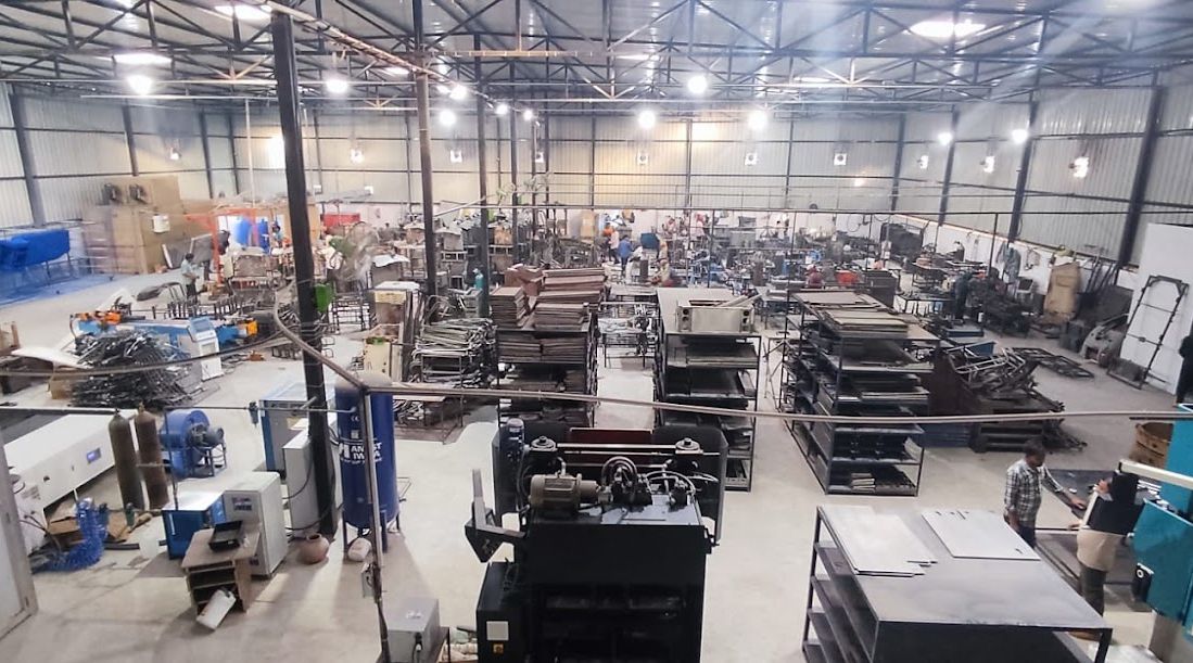 Press and fabrication section of the Gurugram plant